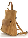 Městská taška A4 z přírodní kůže vintage Kabelky od Hraběnky; velbloud
