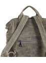 Dámský spolehlivý kožený batoh A4 Kabelky od Hraběnky; khaki