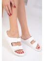 Soho White Unisex Slippers 16179