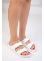 Soho White Unisex Slippers 16179