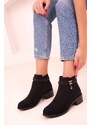 Soho Black Suede Women's Boots & Booties 18406