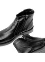 Ducavelli Bristol Genuine Leather Non-slip Sole With Zipper Chelsea Daily Boots Black.