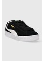 Kožené sneakers boty Puma Suede XL černá barva, 395205