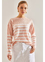 Bianco Lucci Women's Striped Sweater