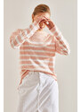 Bianco Lucci Women's Striped Sweater