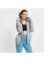 Dámská mikina Nike NSW Essential Fleece Full-Zip Hoodie Dk Grey Heather/ White