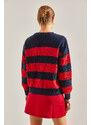 Bianco Lucci Women's Striped Knitwear Sweater