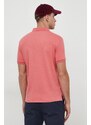 Bavlněné polo tričko Polo Ralph Lauren růžová barva