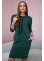 Fashionweek Mikinové šaty z bavlněného materiálu s kapsami K9438