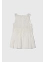 Dívčí šaty Guess bílá barva, midi