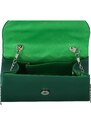 MOON Dámská koženková malá kabelka do ruky Teonea, tmavě zelená