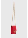 Kožená kabelka Pinko červená barva, 102739.A0GK