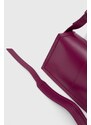 Kožená kabelka Guess ISA vínová barva, HWSTLG L4116