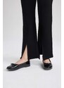 DEFACTO Girl Child Black Spanish Slit Leg Trousers