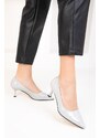 Soho Ice Patent Leather Women's Classic Heeled Shoes 18736