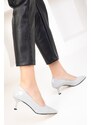 Soho Ice Patent Leather Women's Classic Heeled Shoes 18736