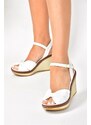 Fox Shoes White Women's Wedge Heels Shoes