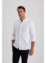 DEFACTO Modern Fit Shirt Collar Long Sleeve Shirt