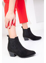 Soho Women's Black Suede Boots & Bootie 18743