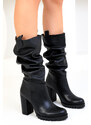 Soho Women's Black Boots & Bootie 18654