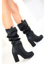 Soho Women's Black Boots & Bootie 18654