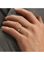 Souprava snubních prstenů s diamanty v bílém zlatě KLENOTA S0481202