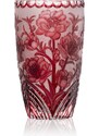 Bohemia Crystal Ručně broušená váza Sakura Rubín 305mm