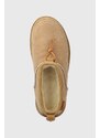 Semišové sněhule UGG Ultra Mini Crafted Regenerate béžová barva, 1152953