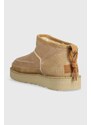 Semišové sněhule UGG Ultra Mini Crafted Regenerate béžová barva, 1152953