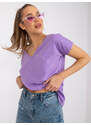 Fashionhunters Světle fialové tričko od Emory