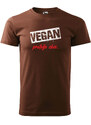 Super plecháček Pánské tričko s potiskem Vegan