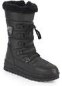 Capone Outfitters Trak Sole Women's Snow Boots with Side Zippered Collar Furry Laced Parachute Fabric