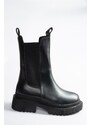 Fox Shoes Black Thick-soled Women's Daily Boots
