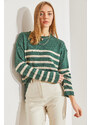 Bianco Lucci Women's Striped Sweater