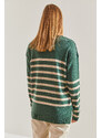 Bianco Lucci Women's Striped Sweater