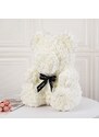 onHand.cz Rose Bear - bílý medvídek z růží 25 cm
