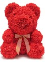 onHand.cz Rose Bear - rudý medvídek z růží 25 cm