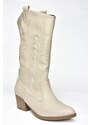 Fox Shoes R973934009 Women's Beige Low Heeled Boots