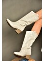 Fox Shoes R973934009 Women's Beige Low Heeled Boots