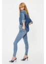 Trendyol Light Blue Push Up High Waist Skinny Jeans