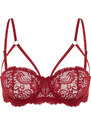 Trendyol Red Lace Strained Underwire Capless Balconette Knitted Bra