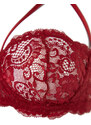 Trendyol Red Lace Strained Underwire Capless Balconette Knitted Bra