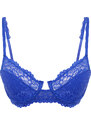 Trendyol Navy Blue Lace U Underwire Covered Balconette Knitted Bra