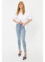 Trendyol Light Blue Vintage High Waist Skinny Jeans