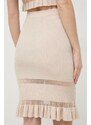 Sukně Pinko béžová barva, mini, pouzdrová, 102974.A1NA