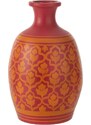 Růžová keramická váza J-Line Floryn 43 cm