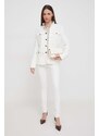 Bunda Polo Ralph Lauren dámská, bílá barva, přechodná