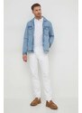 Bavlněné polo tričko Pepe Jeans bílá barva