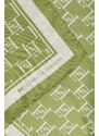Hedvábný šátek Elisabetta Franchi zelená barva, FO01L41E2