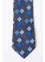 ALTINYILDIZ CLASSICS Men's Anthracite-Navy Blue Patterned Anthracite Navy Blue Classic Tie